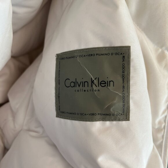 Calvin Klein Gold Metallic Jacket with Detachable Hood - Picture 5 of 11